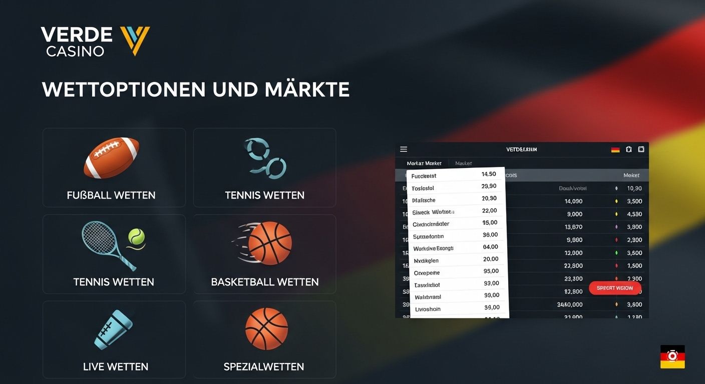 Wettoptionen und Märkte casino sports bets